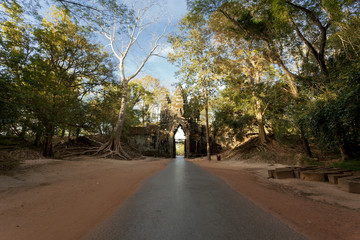 Face Gate entrance to Angkor Thom 