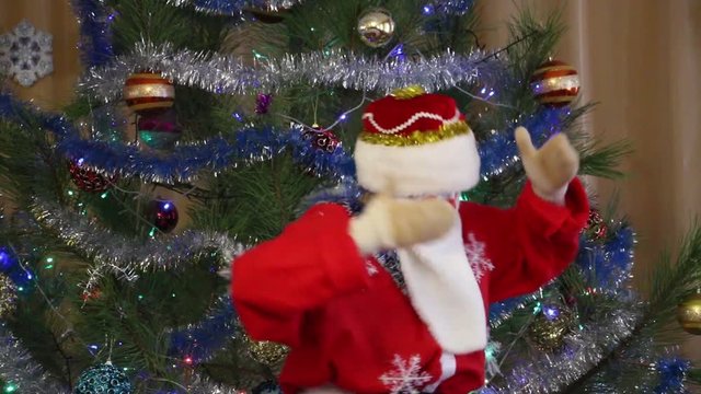 New year holiday in kindergarten. Santa Claus and other characters play with the kids.Belozerskoe 30 Dec.2016. 