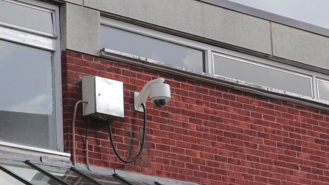 Security Surveillance CCTV Camera Urban Setting Gritty