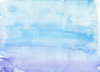 Simple blue watercolor background