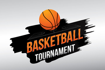 Obraz premium Basketball tournament. Vector illustration