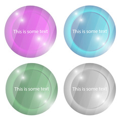 Creative color template for text