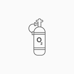 oxygen cylinder icon