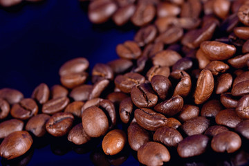 Black coffee beans