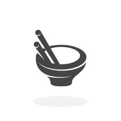 Asian food Icon. Vector logo on white background