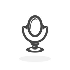 Mirror Icon. Vector logo on white background