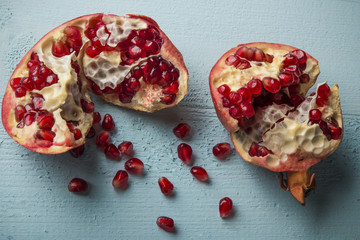 Open pomegranate  board