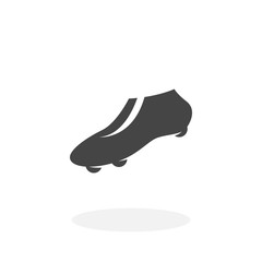 Soccer boots Icon. Vector logo on white background