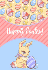 Greeting Happy Easter Template