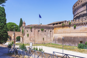Fototapeta premium Castel Sant'Angelo in Rome. Travel to the capital of Italy - Rome, attractions.