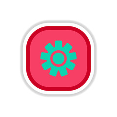 color label design vector icon design button music settings