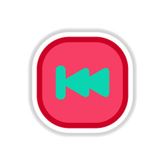 color label design vector icon design button music