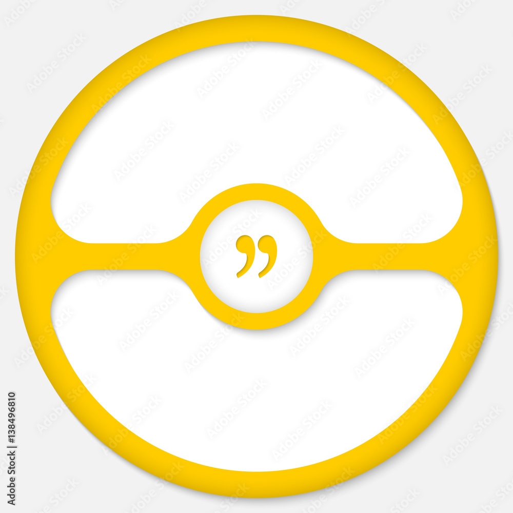 Poster abstract frame for your text and quotation mark