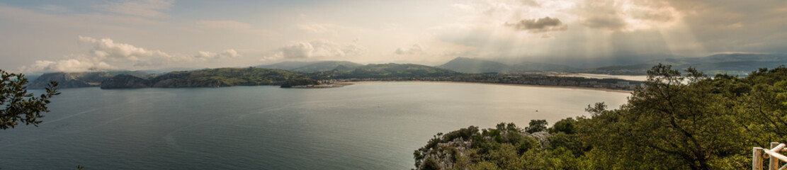 Panoramic view of Laredo and Santoña marshes 