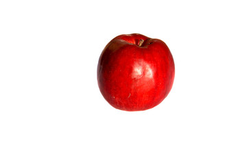 Red apple isolated on white background