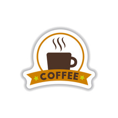 Label Frames and badges vector icon design collection coffee emblem