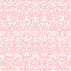 Lace seamless pattern with flowers