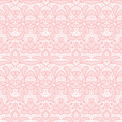 Lace seamless pattern with flowers