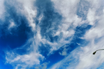 Aerial sky and clouds background