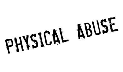 Physical Abuse rubber stamp. Grunge design with dust scratches. Effects can be easily removed for a clean, crisp look. Color is easily changed.