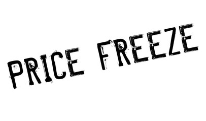 Price Freeze rubber stamp. Grunge design with dust scratches. Effects can be easily removed for a clean, crisp look. Color is easily changed.