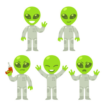 Cartoon alien set