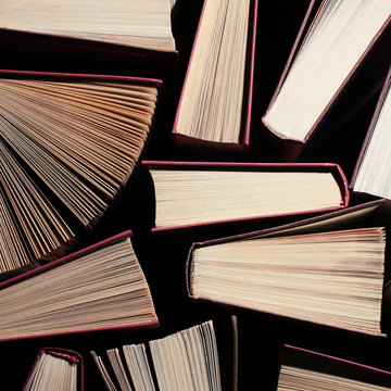 Square image of back books