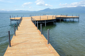 Lake with pier