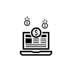 Monetization Icon. Business Concept. Flat Design.