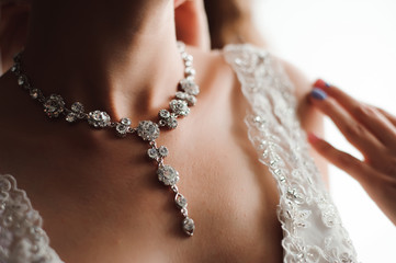 Bride wedding details - jewelry bride