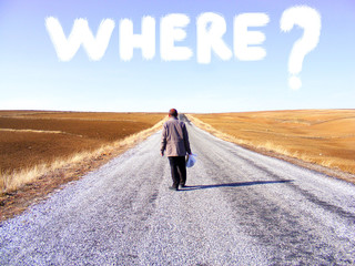 Obraz premium Loneliness, obscurity and passenger