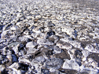 Texture and concepts asphalt road macro shooting
