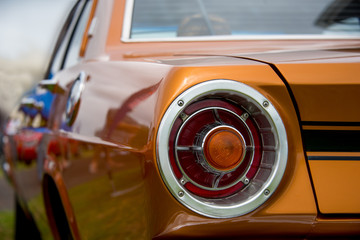 Rear lights of a classic car