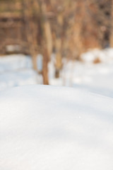 Snow winter background