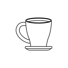 Delicious coffee cup icon vector illustration graphic design