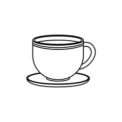 Delicious coffee cup icon vector illustration graphic design