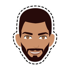 happy bearded man icon image vector illustration design 