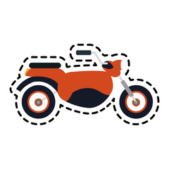 motorcycle or motorbike icon image vector illustration design 