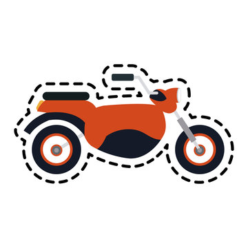motorcycle or motorbike icon image vector illustration design 