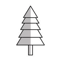 pine tree icon over white background. vector illustration