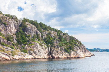 Norwegian stone coastline