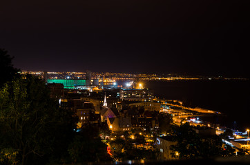 Fototapeta na wymiar Chateau Frontenac at the night, Quebec City, Canada.