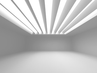 Abstract White Architecture Geometric Background