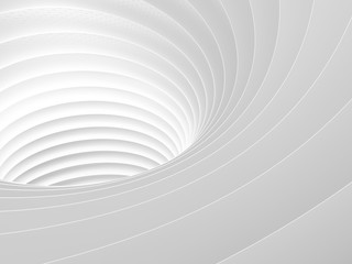 Abstract Architecture Tunnel White Background