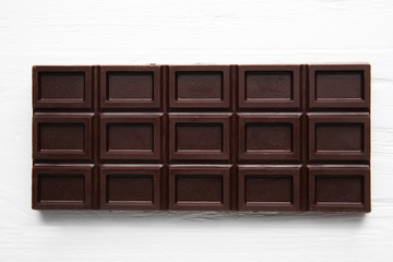 Chocolate bar, closeup