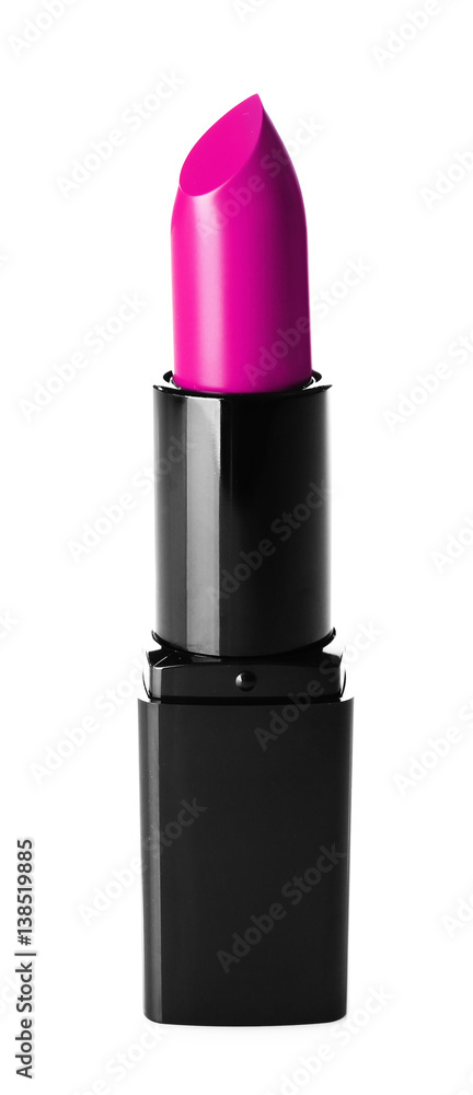 Poster stylish lipstick isolated on white