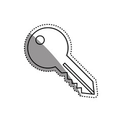 Isolated door key icon vector illustration graphic design