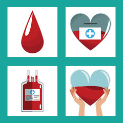 Obraz premium donate blood concept design vector illustration eps 10