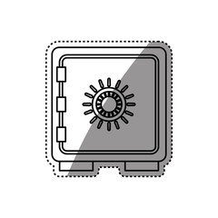 Strongbox safety money icon vector illustration graphic design