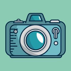 camera photographic handmade drawn vector illustration design